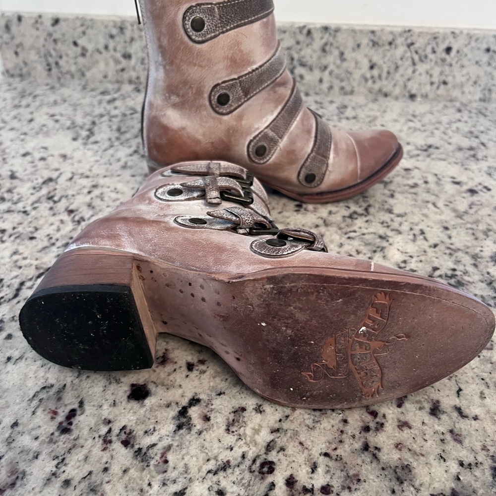 Freebird Sloan Buckle Ankle Boots - Picture 5 of 5